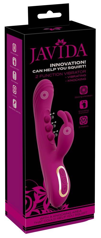 8-Wibrator króliczek Javida 2F squirt silikonowy USB 22,5 cm-8