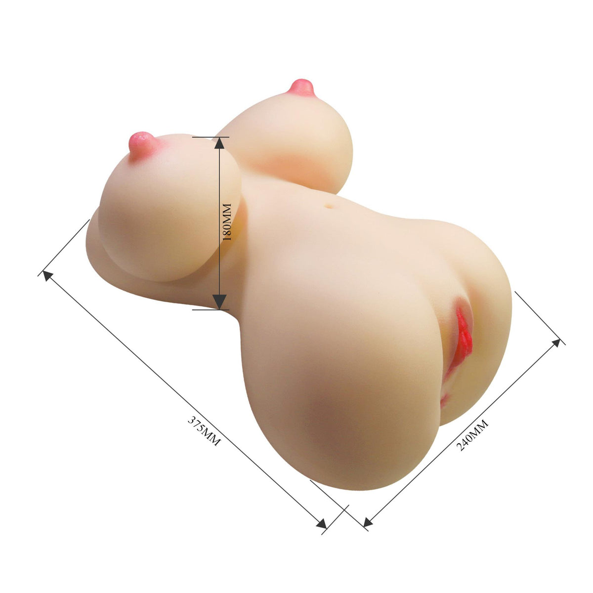 10-Masturbator waginalny i analny Crazy Bull Fiona 37,5 cm TPR-10