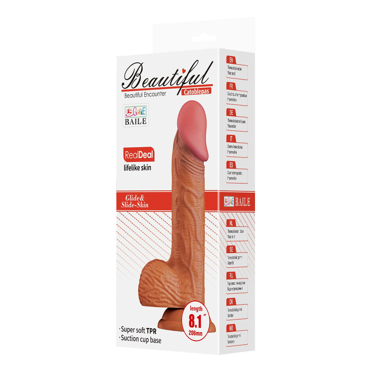 9-Baile Beautiful Encounter RealDeal Dildo 8.1"-9