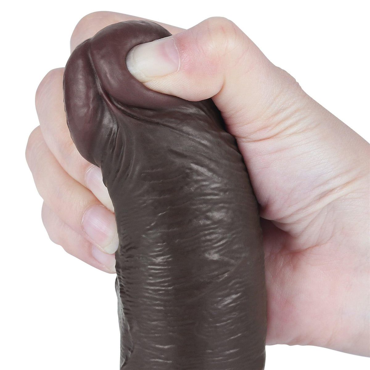12-8'' Sliding Skin Dual Layer Dong Black-12