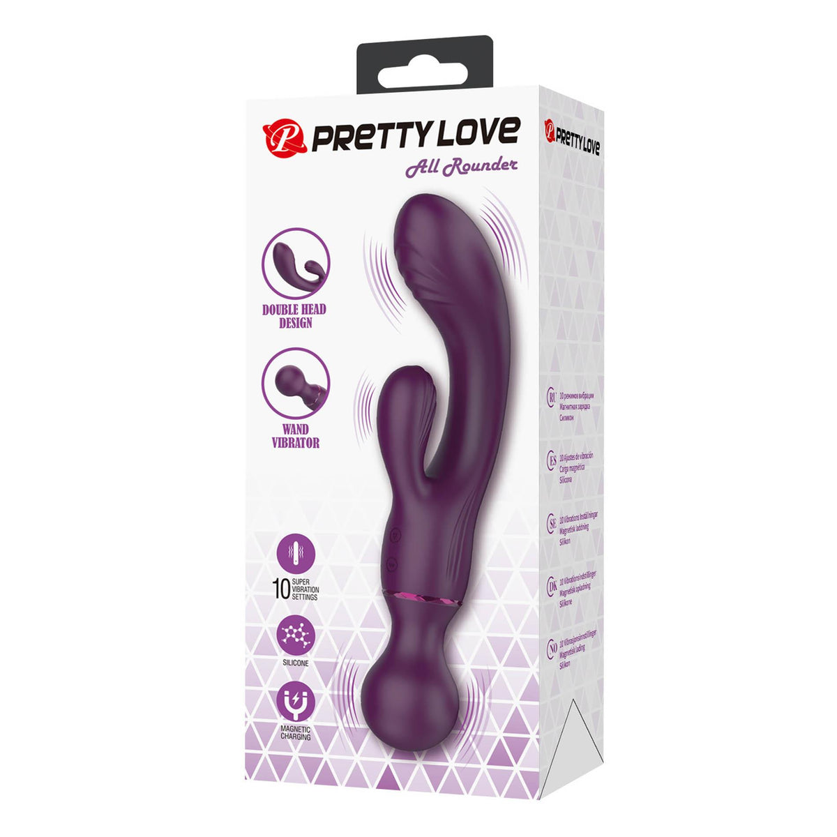 10-Wibrator króliczek Pretty Love silikonowy USB 20 cm-10