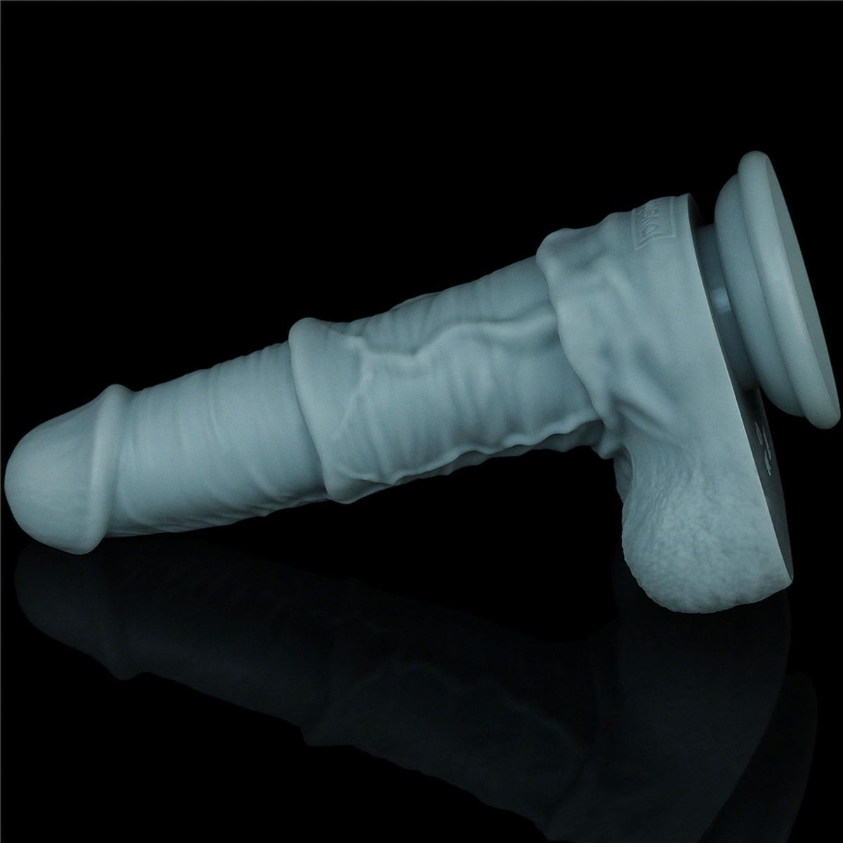 17-11'' Rechargeable Thrusting and Vibrating Silicone Dildo with Remote-17