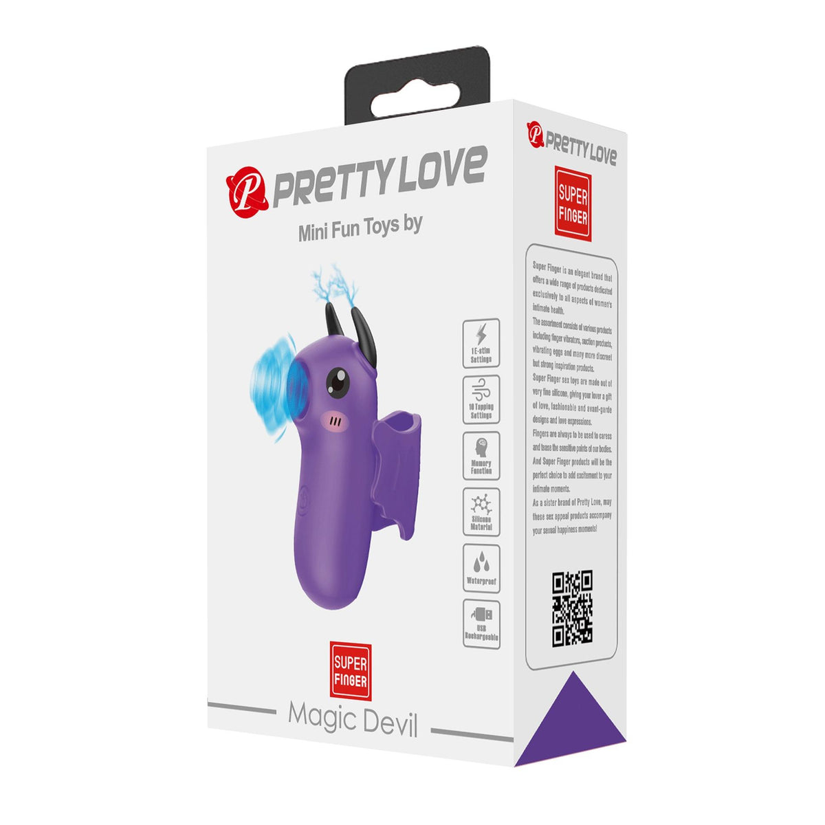 11-Stymulator łechtaczki Pretty Love Magic Devil silikonowy ładowalny E-stim-11