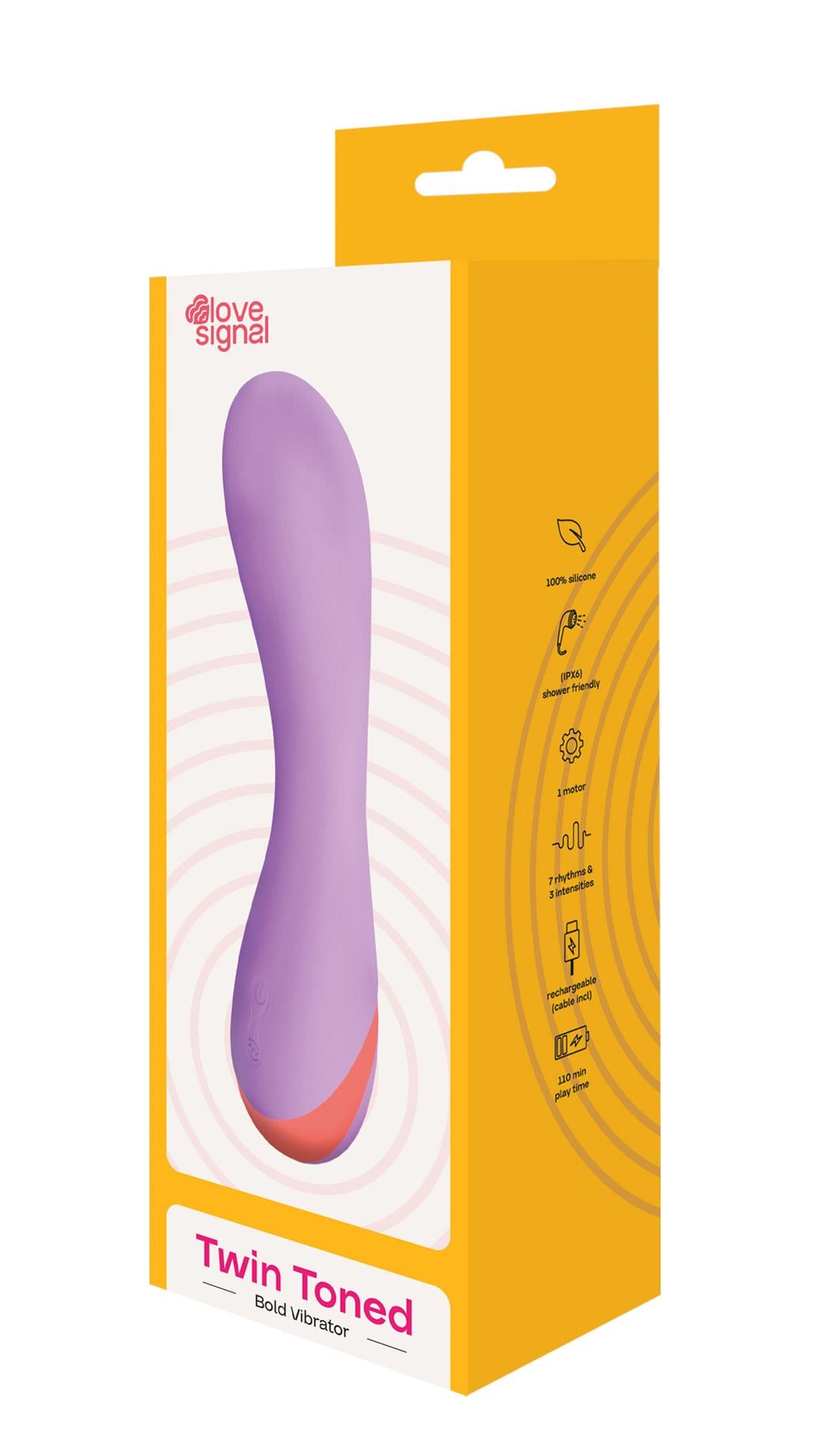 12-Wibrator silikonowy Twin Toned Dream Toys USB 19 cm-12