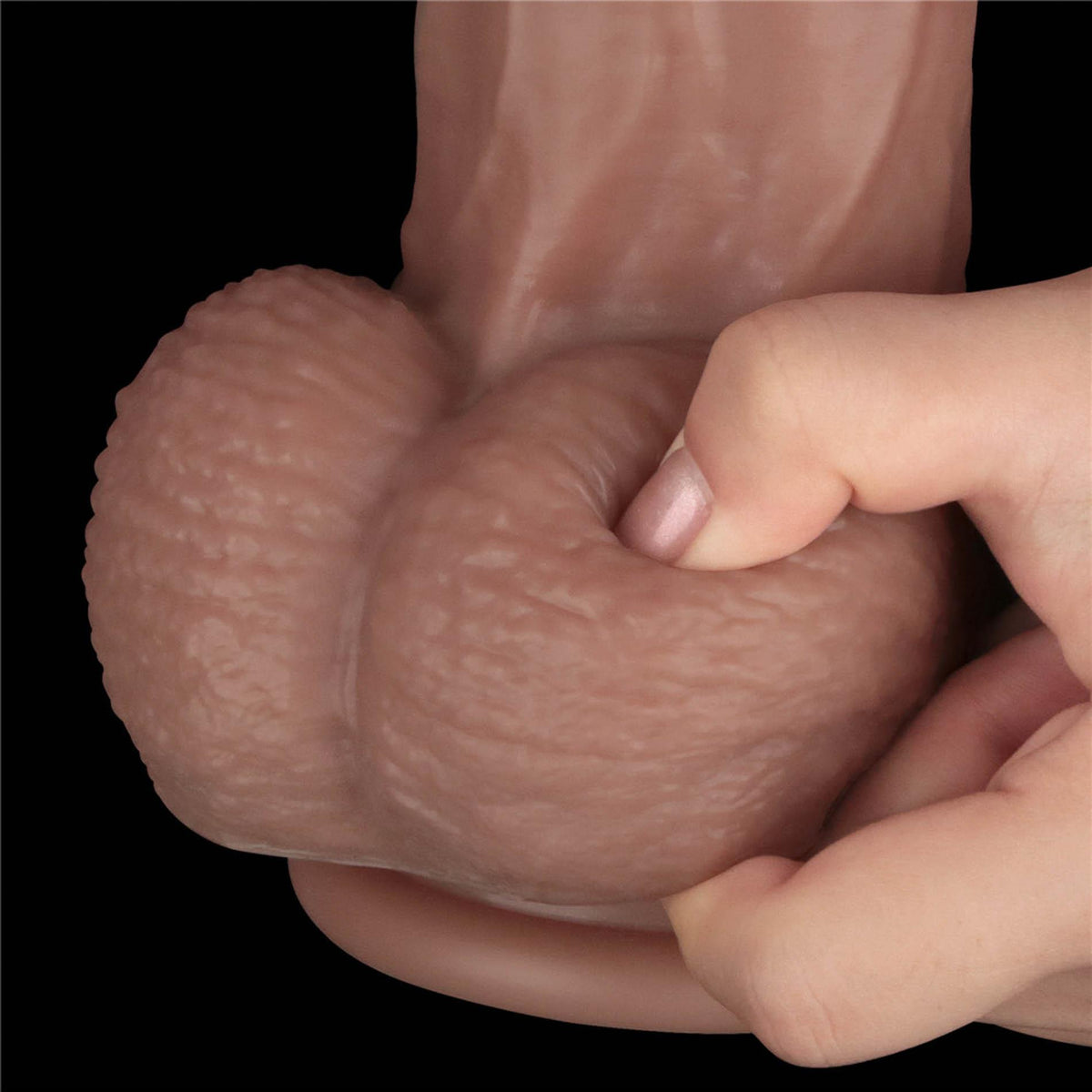 19-14.5'' Dual Layered Bendable Silicone Cock XXL(Flesh)-19
