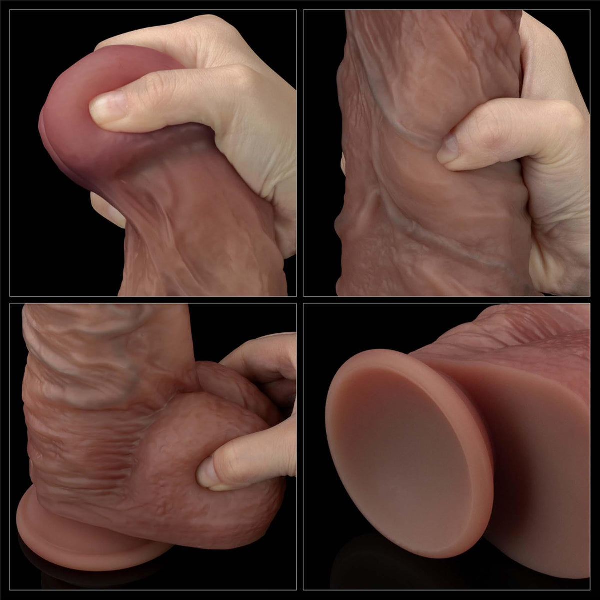 16-10.5'' Dual Layered Silicone Cock XXL-16