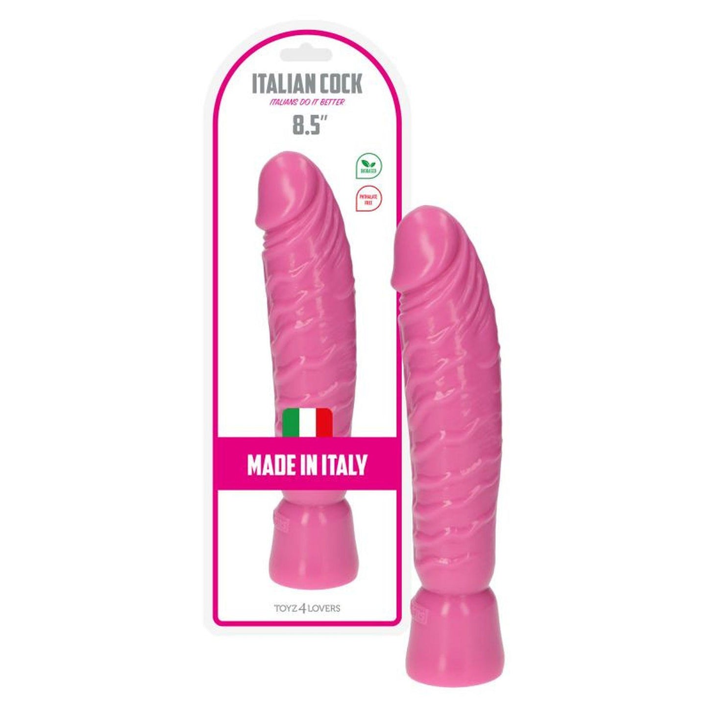 7-Realistyczny różowy penis w spiralne żyły 10,5cm-7
