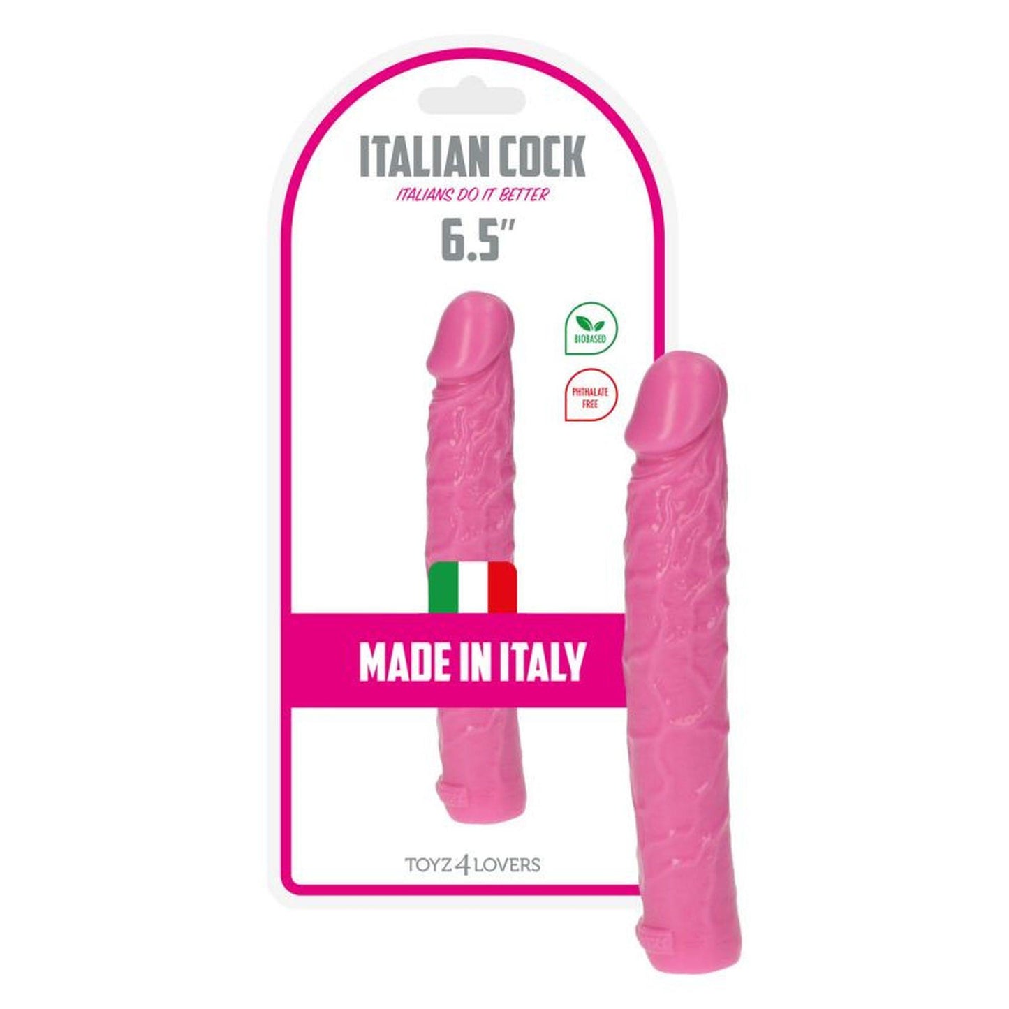 8-Dildo żylaste różowe wodoodporne gumowe 16,5 cm-8