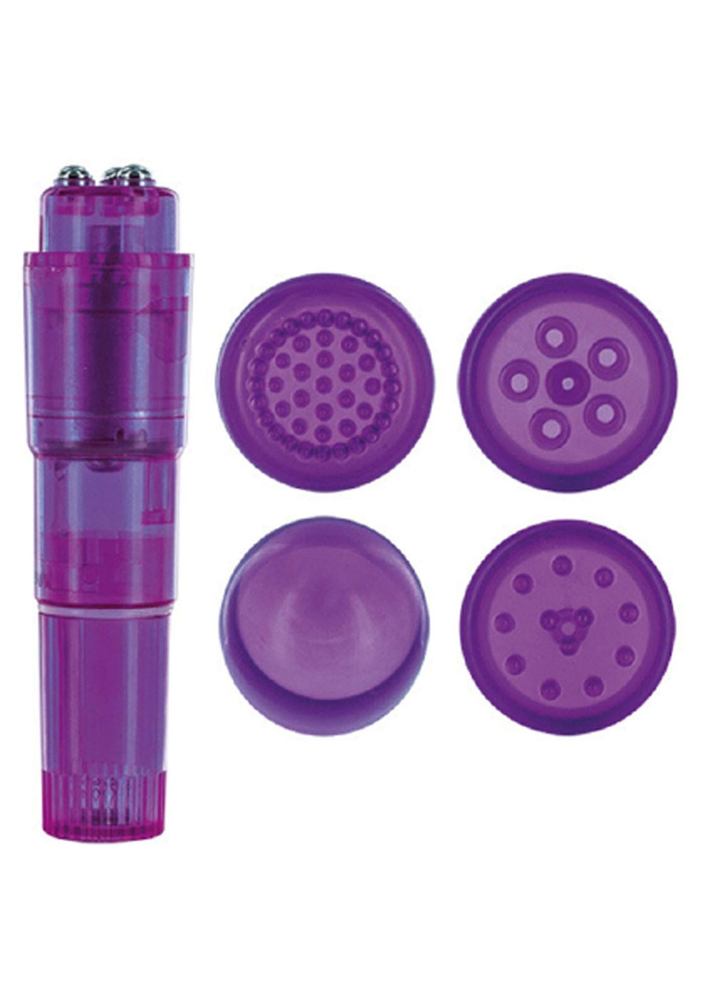 2-Mini stymulator łechtaczki masażer z nakładkami-2