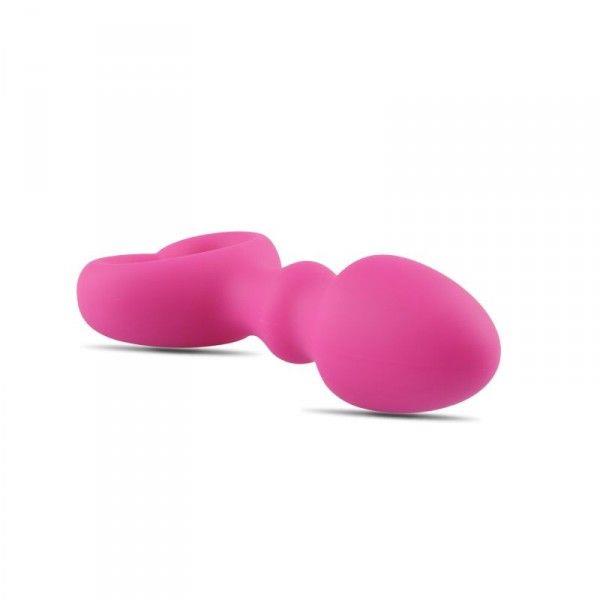 4-Korek analny z uchwytem silikon plug zatyczka 9cm-4