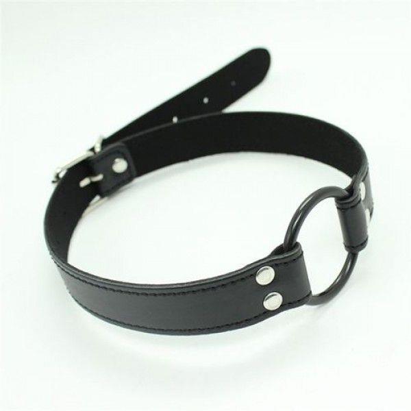 4-Knebel-Easy Belt Ring Gag (nero)-4
