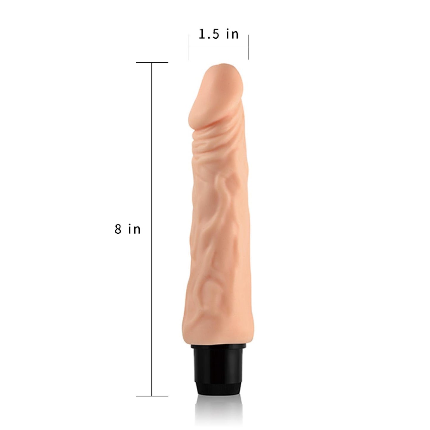 6-Wibrator naturalny miękki realistyczny penis 20 cm-6