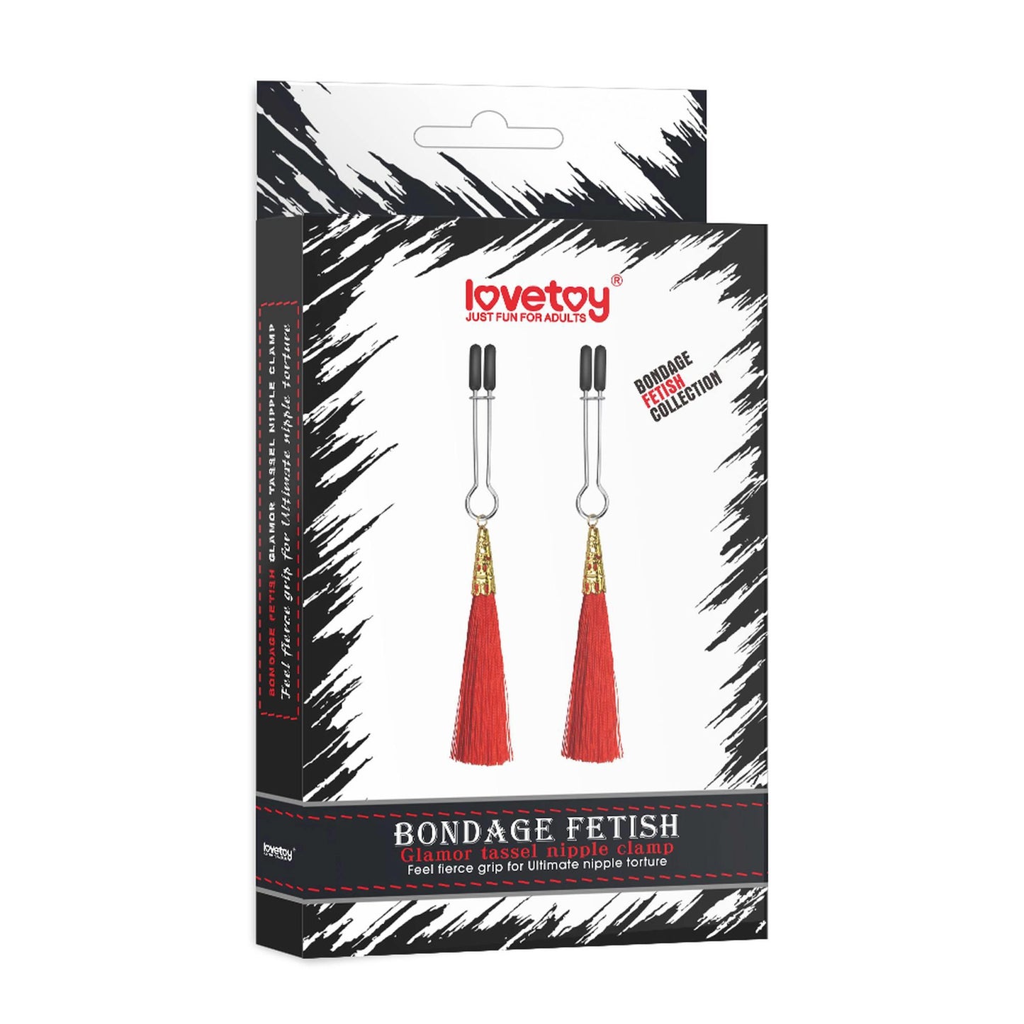 5-Nakładki na sutki czerwone słodkie frędzelki-5