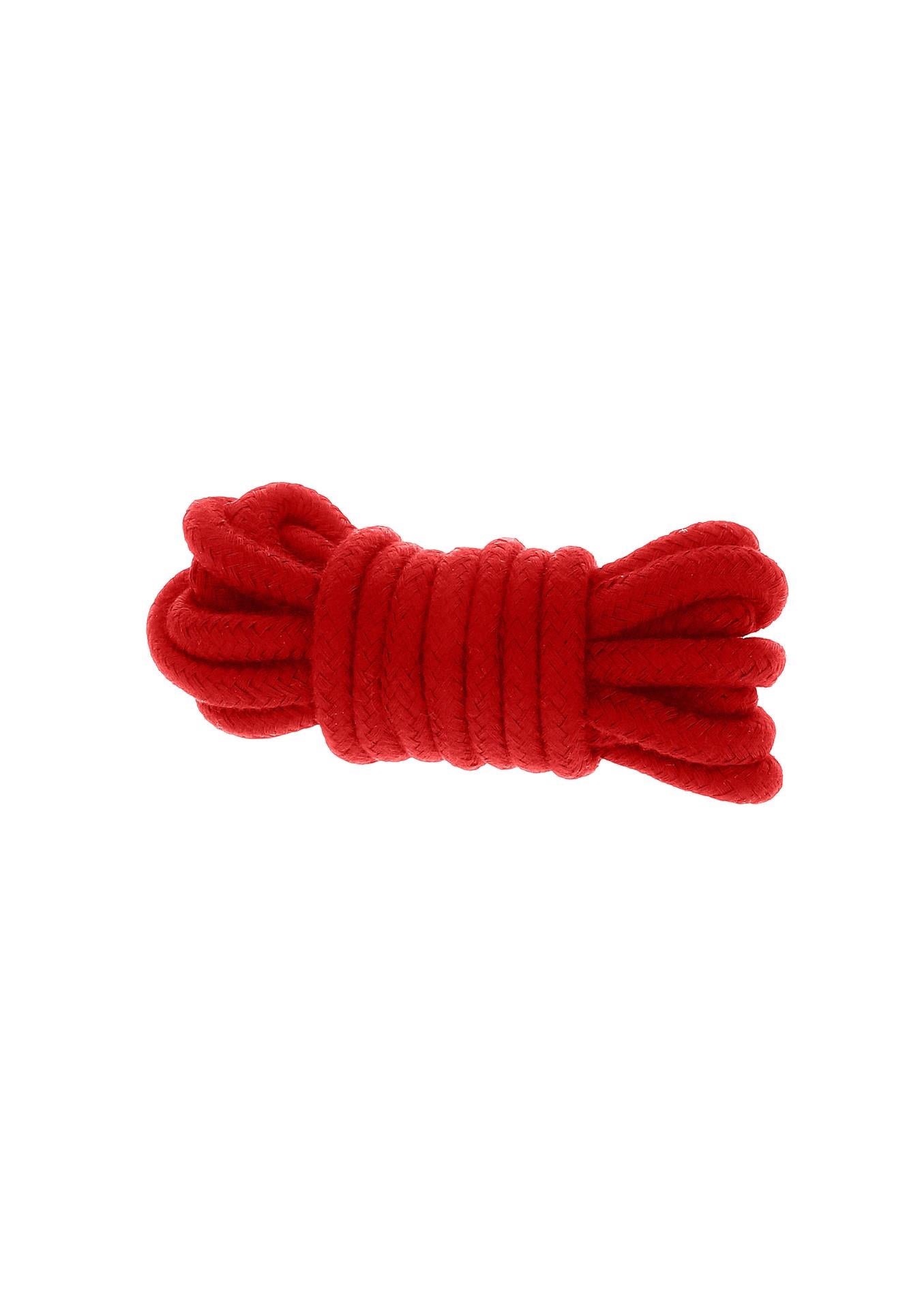 5-Wiązania-BONDAGE ROPE 3 METER RED-5