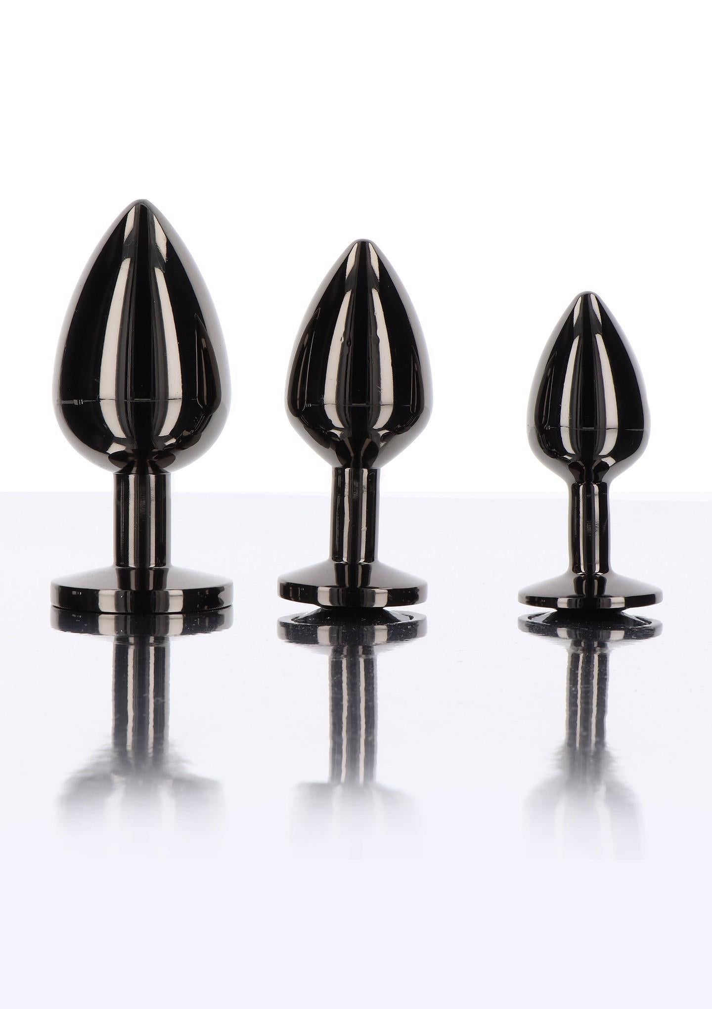 5-Butt Plug With Diamond Jewel M Black-5