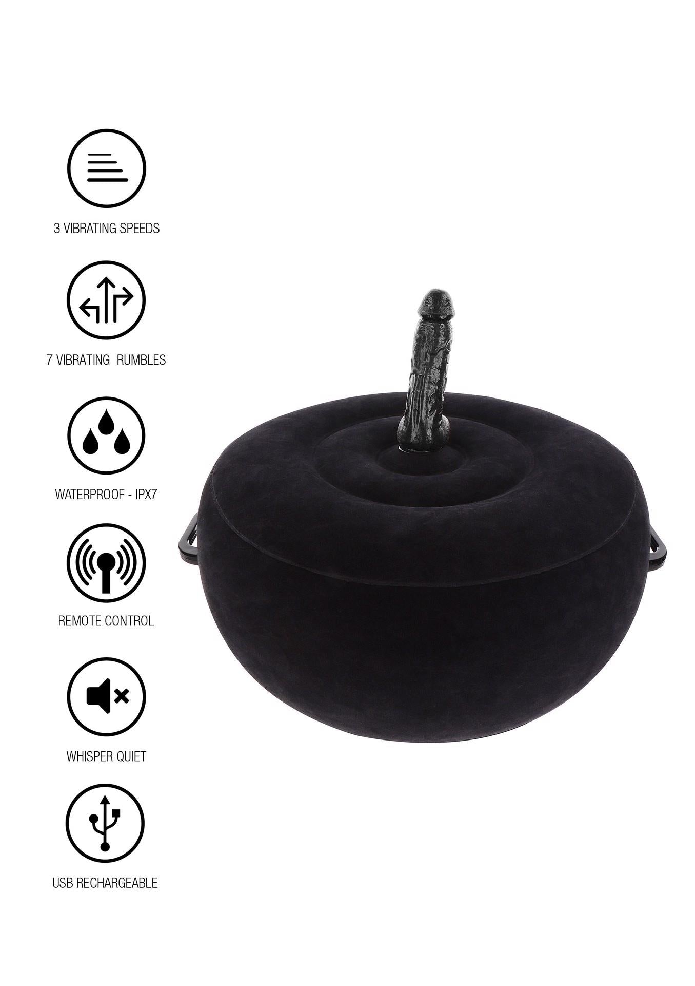 6-Inflatable Fuck Seat w. Remote Black-6