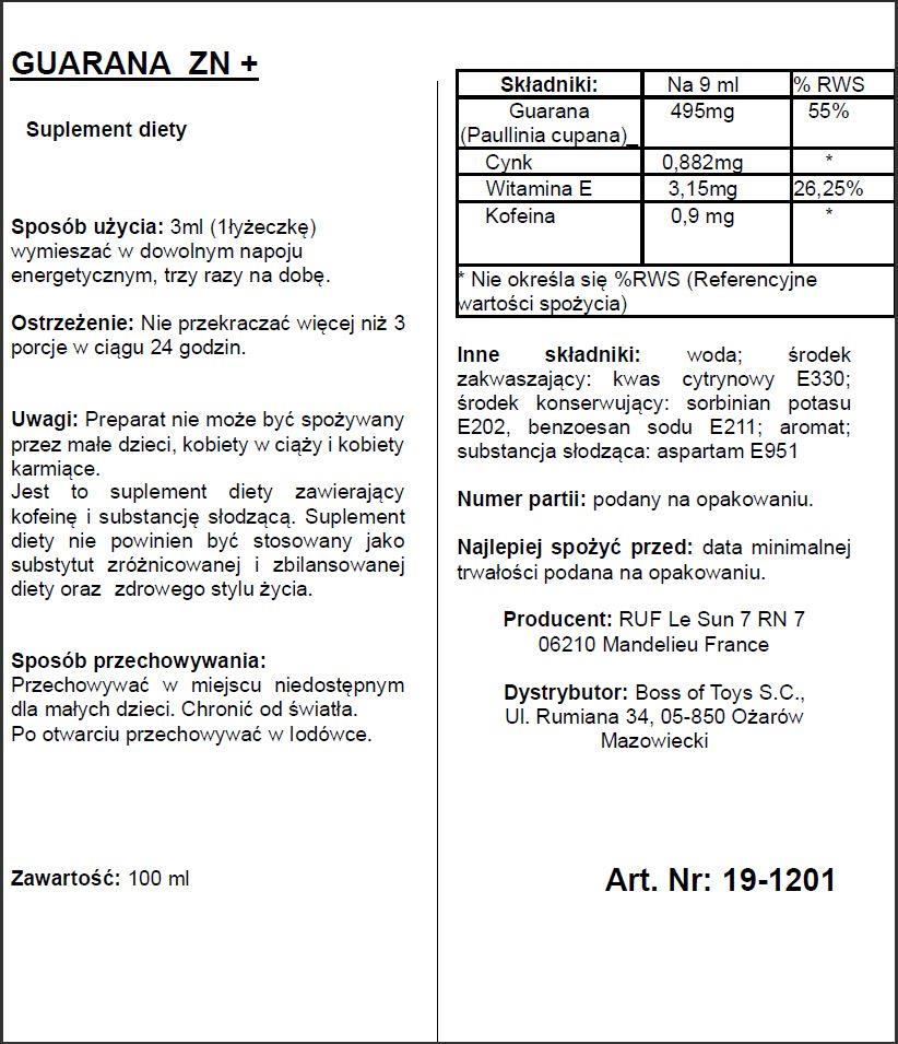 2-Guarana silny ekstrakt na energię podniecenie sex-2