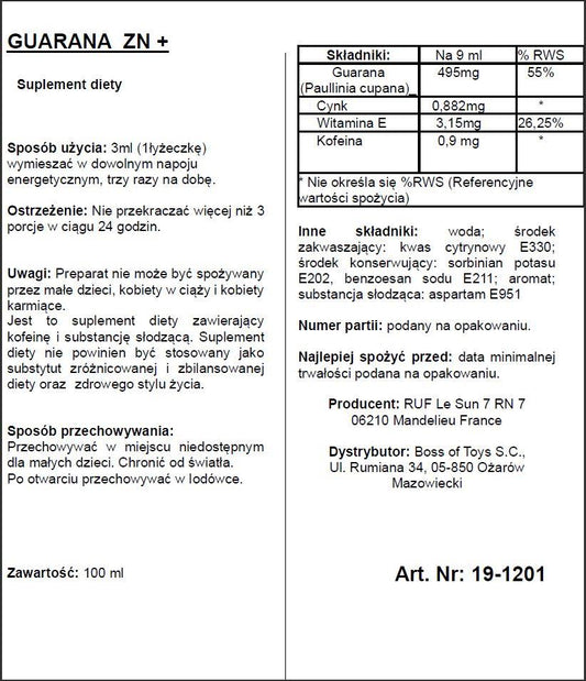 2-Guarana silny ekstrakt na energię podniecenie sex-2