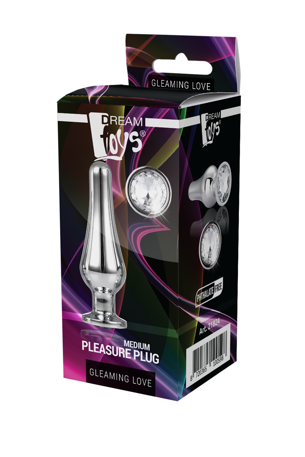 10-GLEAMING LOVE SILVER PLEASURE PLUG M-10