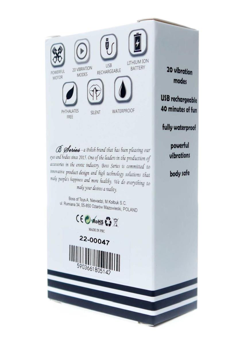 7-Wibrator mini masażer stymulator 20 trybów 10cm-7