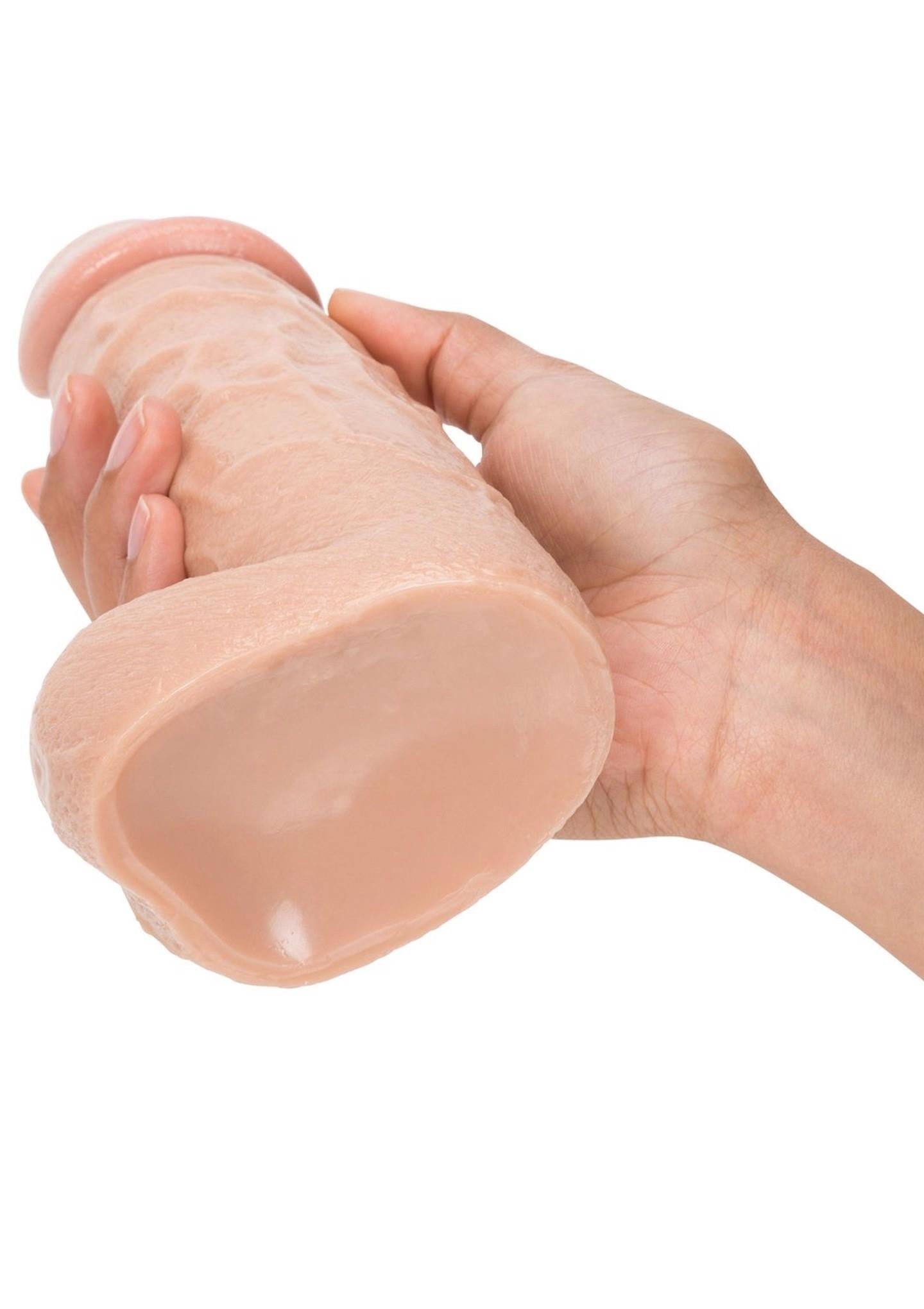 6-Gruby realistyczny miękki żylasty penis przyssawka-6