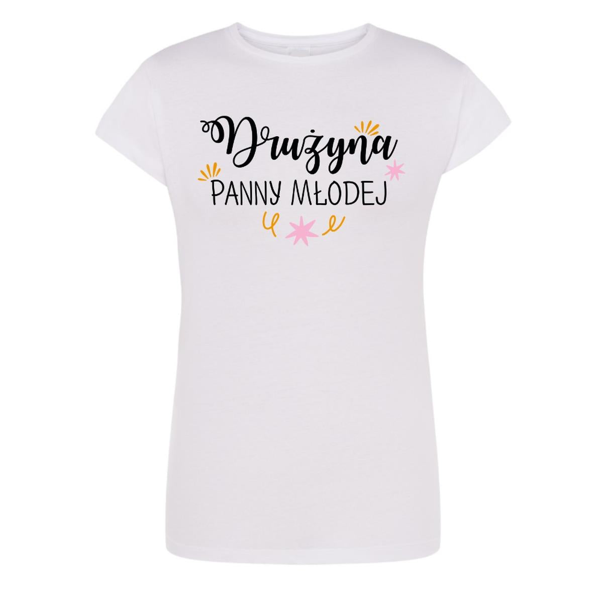 1-Biała koszulka damska "Drużyna Panny Mlodej" M-1