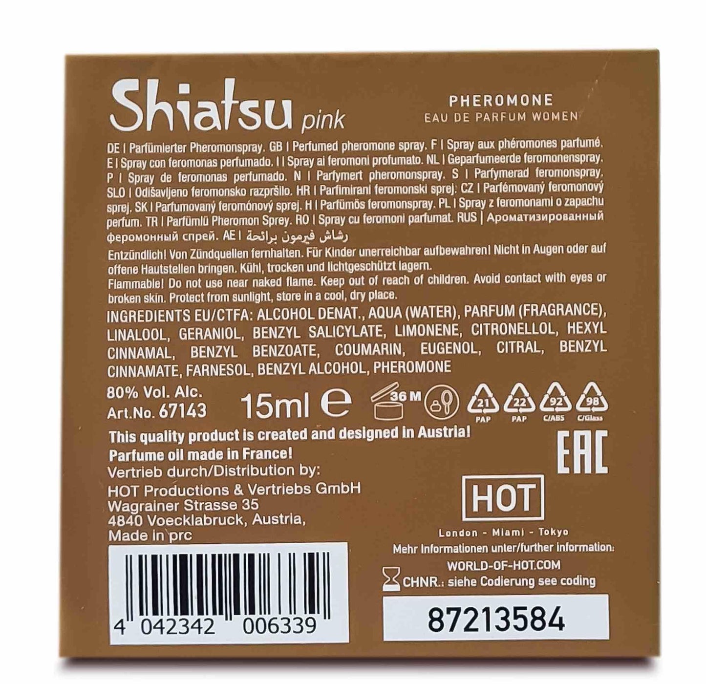 7-Perfumy feromony dla pań piękny zapach 15 ml róż-7