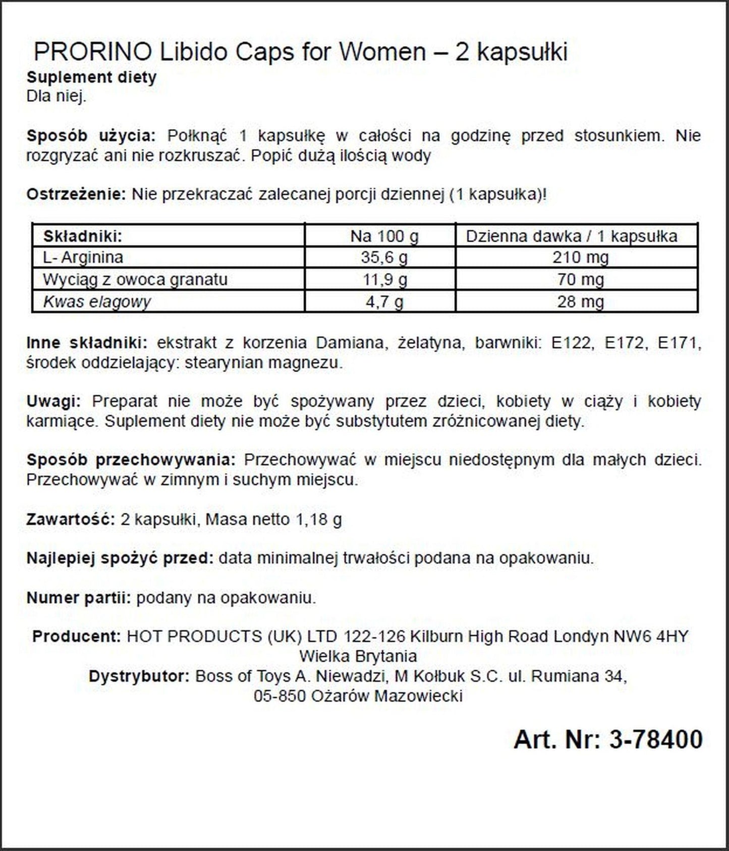 2-Mocne sex kapsułki podniecające dla kobiet 2szt-2