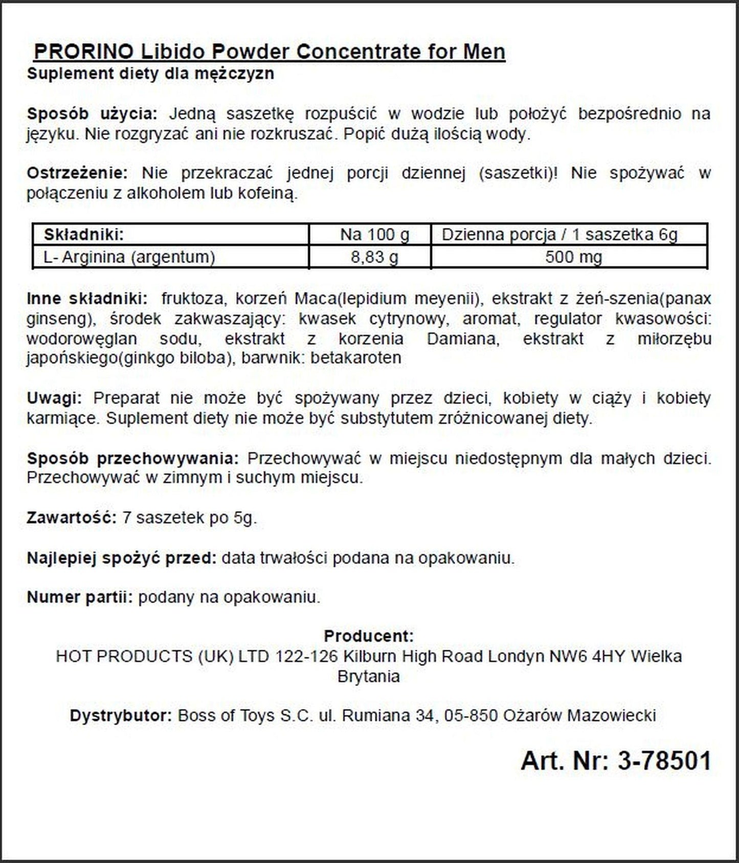 2-Koncentrat na erekcję potencję libido w saszetkach-2