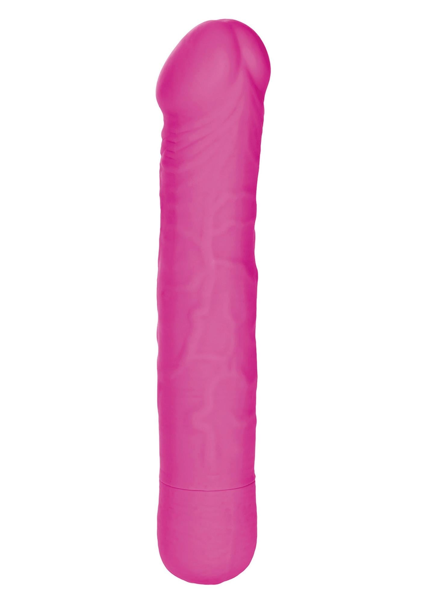 2-Wibrator klasyczny sztuczny penis silikon róż 17cm-2
