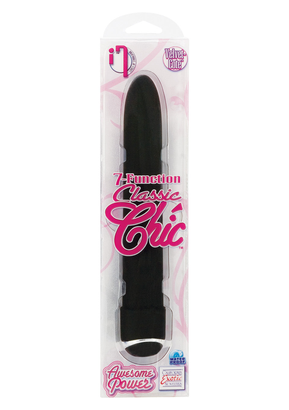 4-Wibrator-CLASSIC CHIC 7F. MASSAGER BLK 15X3-4