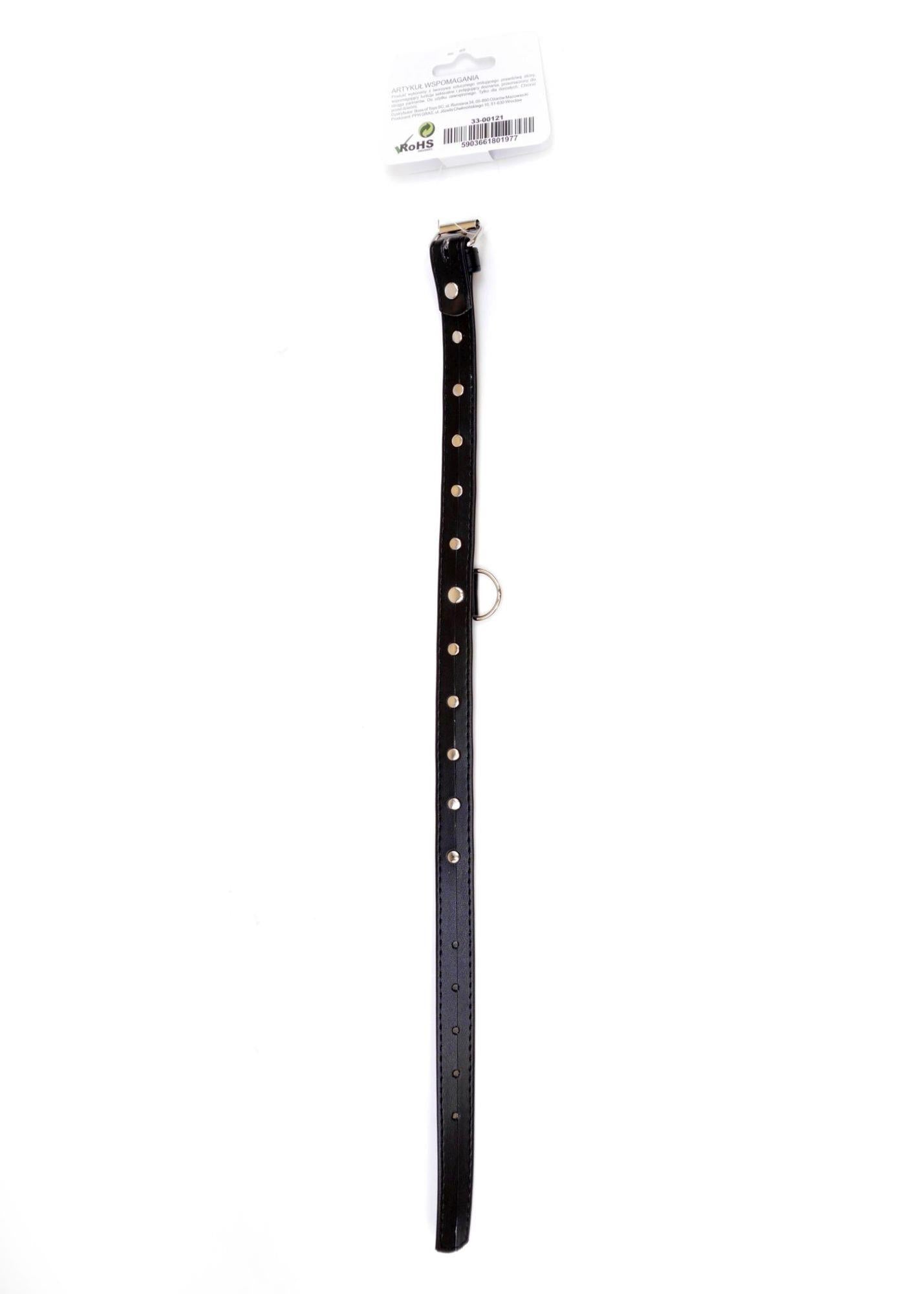 4-Bdsm bondage dominacja obroża 2cm skórzana czerwon-4