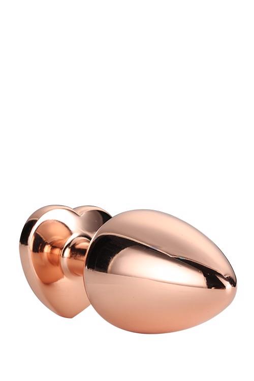 10-GLEAMING LOVE ROSE GOLD PLUG LARGE-10