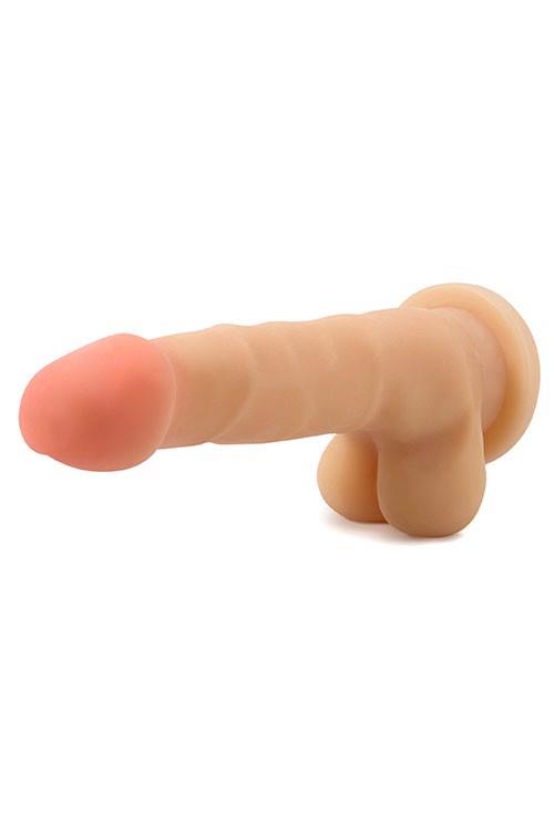 7-Dildo bardzo realistyczny wyżyłowany giętki penis-7