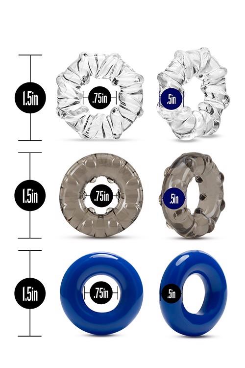 4-STAY HARD TRIPLE STRETCH 3PACK COCKRINGS-4