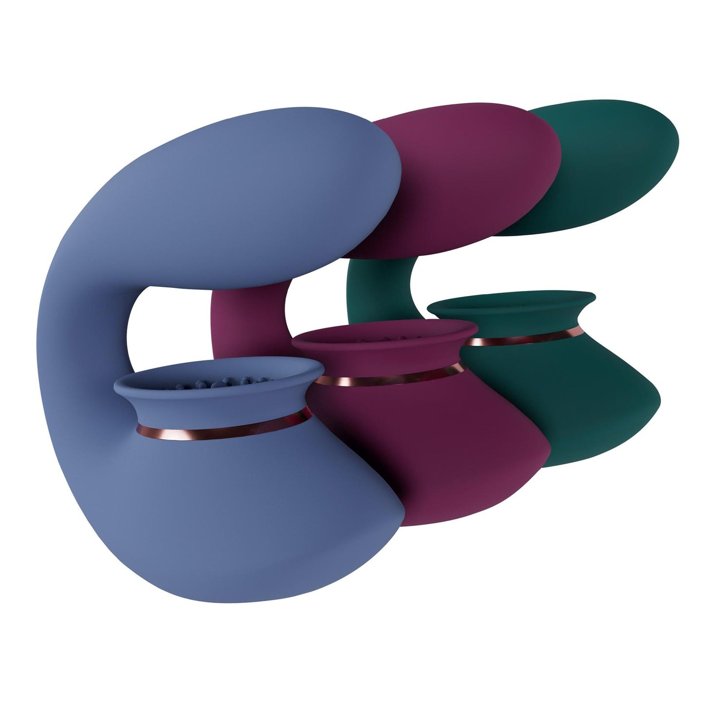 12-Twitch 3 - Rechargeable Vibrator & Suction - Silicone - 10 Speed - Forest Green-12