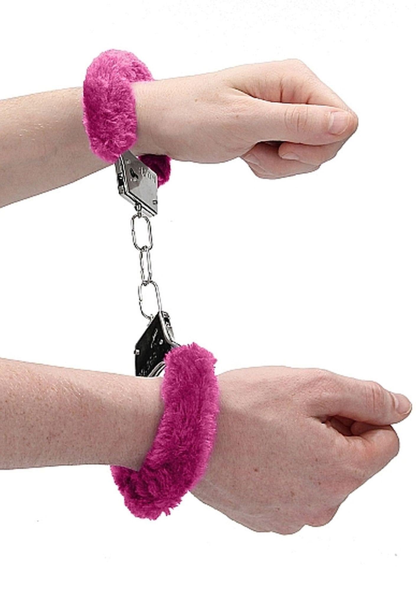 8-Beginner"s Handcuffs Furry - Pink-8