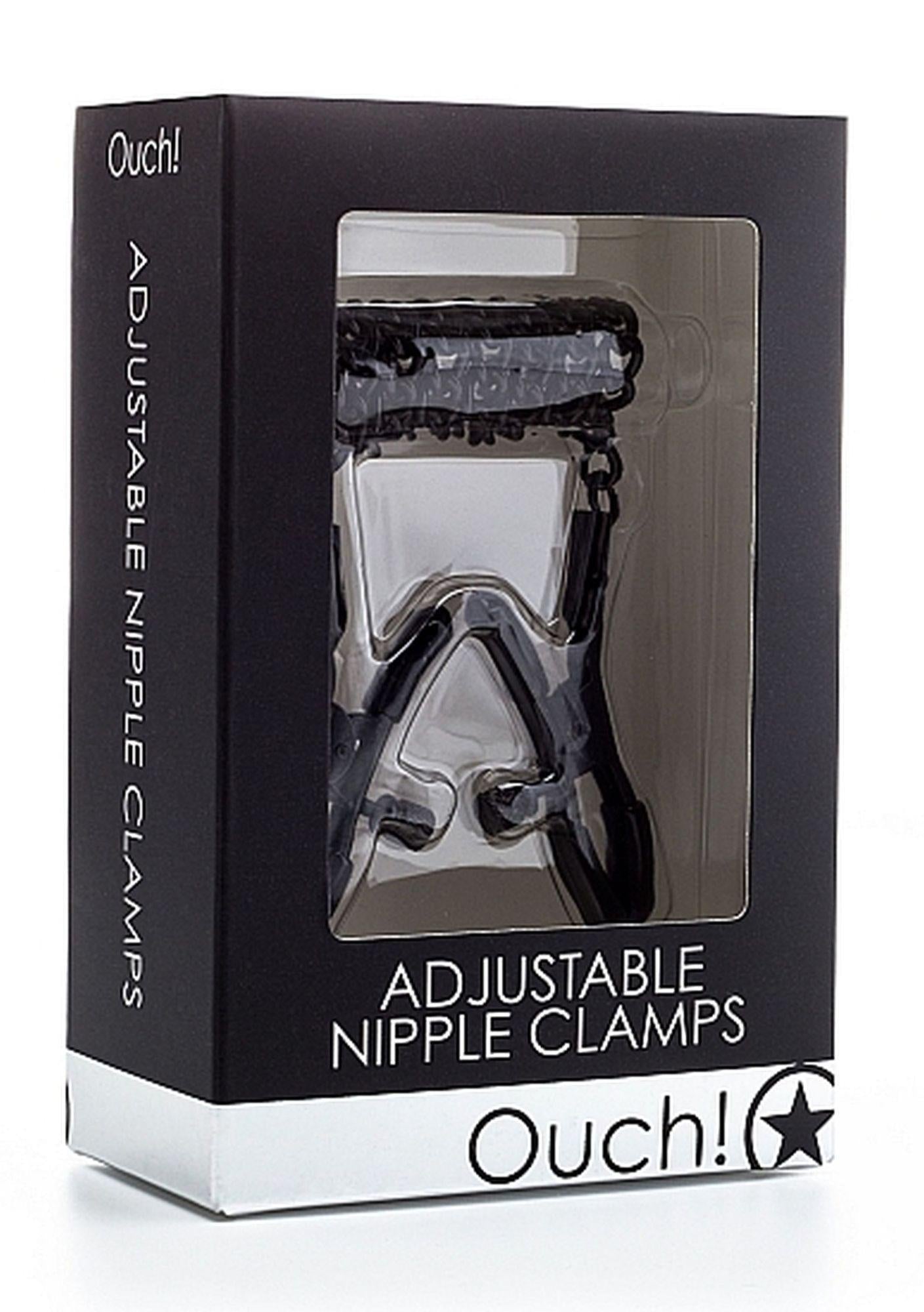 2-Adjustable Nipple Clamps - Black-2