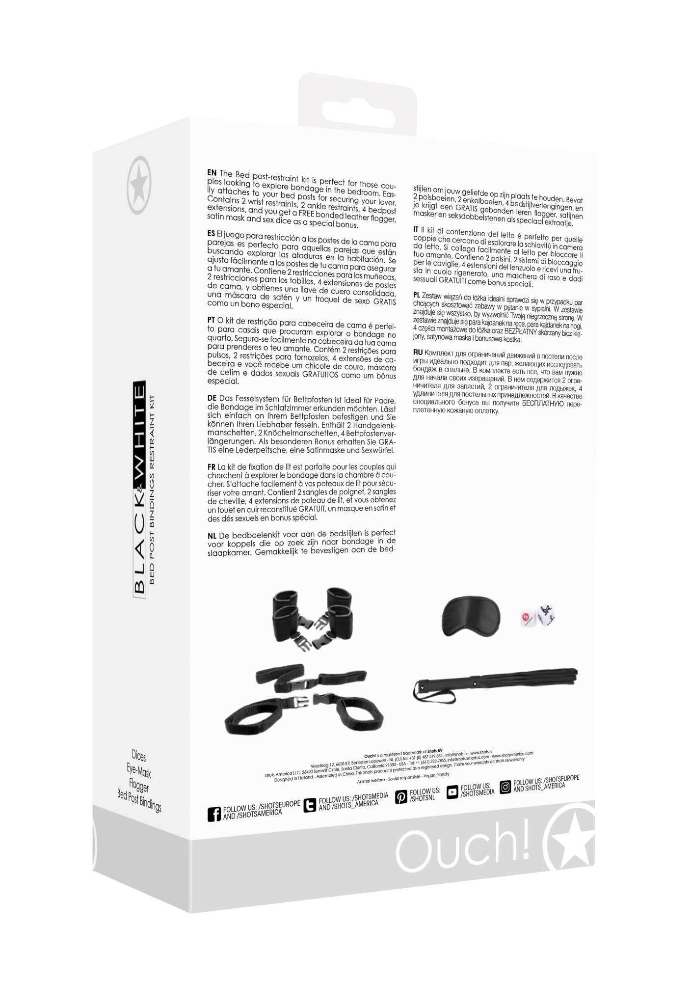 5-Bed Post Bindings Restraint Kit-5