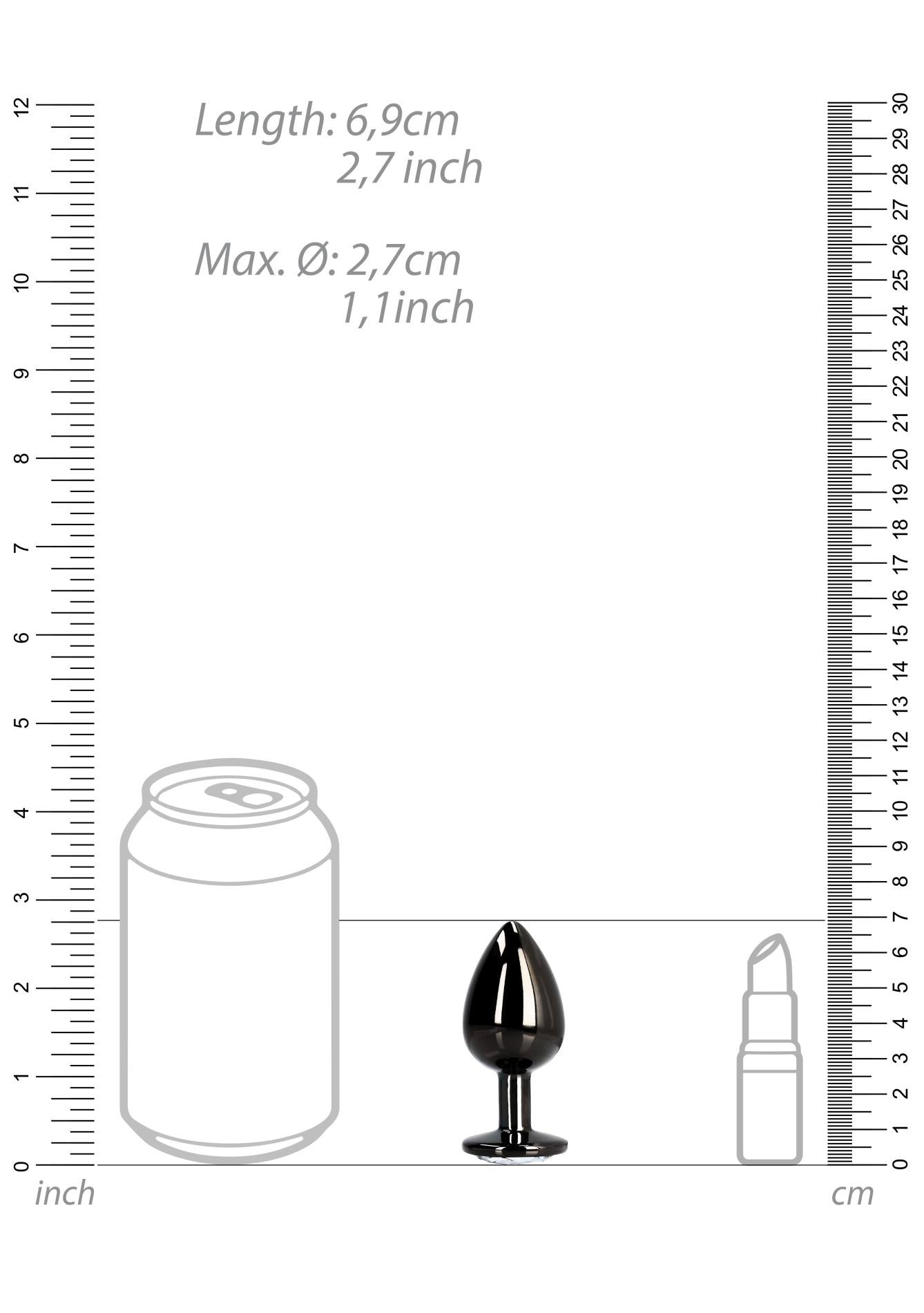 9-Round Gem Butt Plug - Small-9
