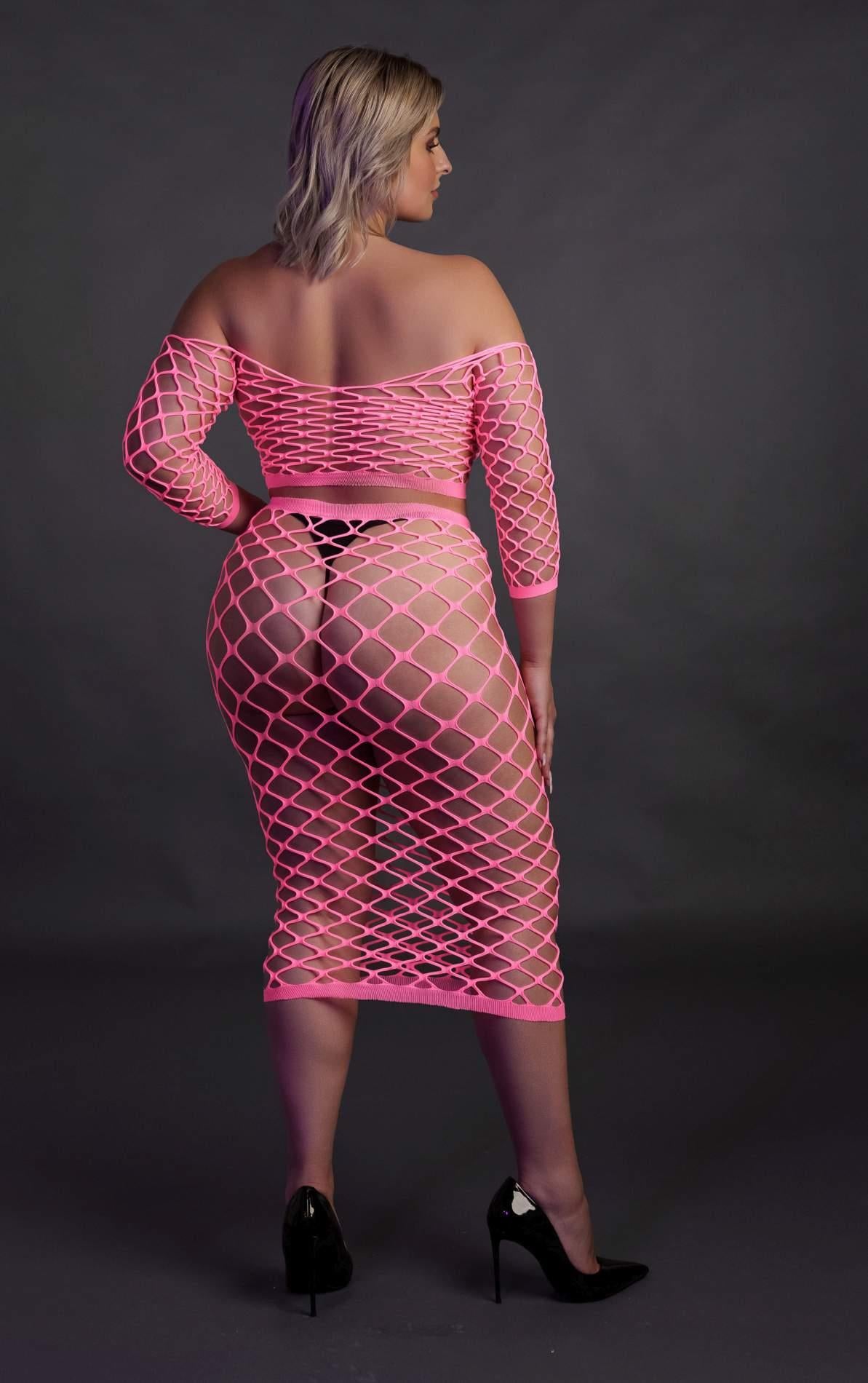 7-Long Sleeve Crop Top and Long Skirt XL/XXXXL-7