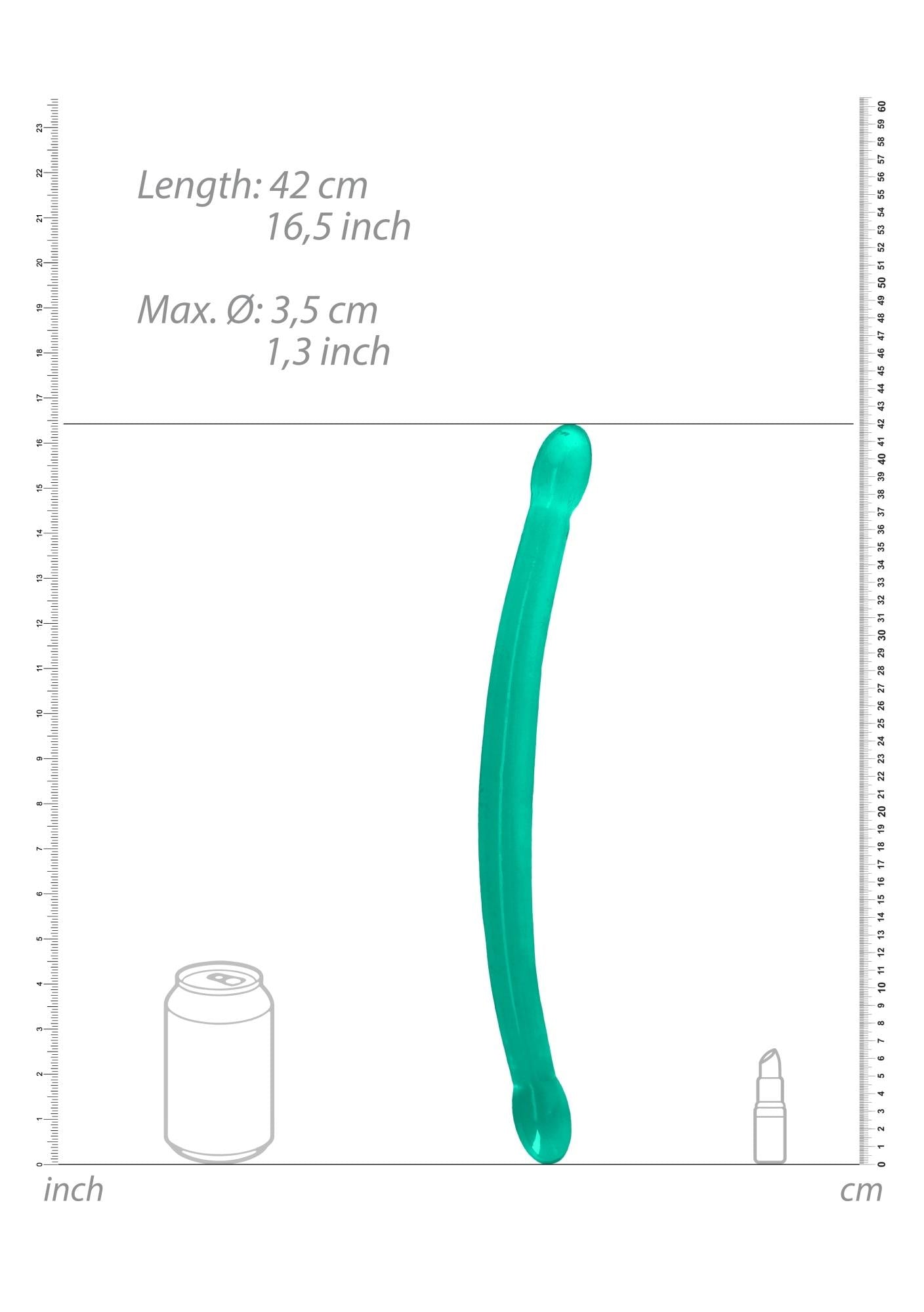 4-Podwójne gładkie dildo do sexu lesbijskiego 42 cm-4