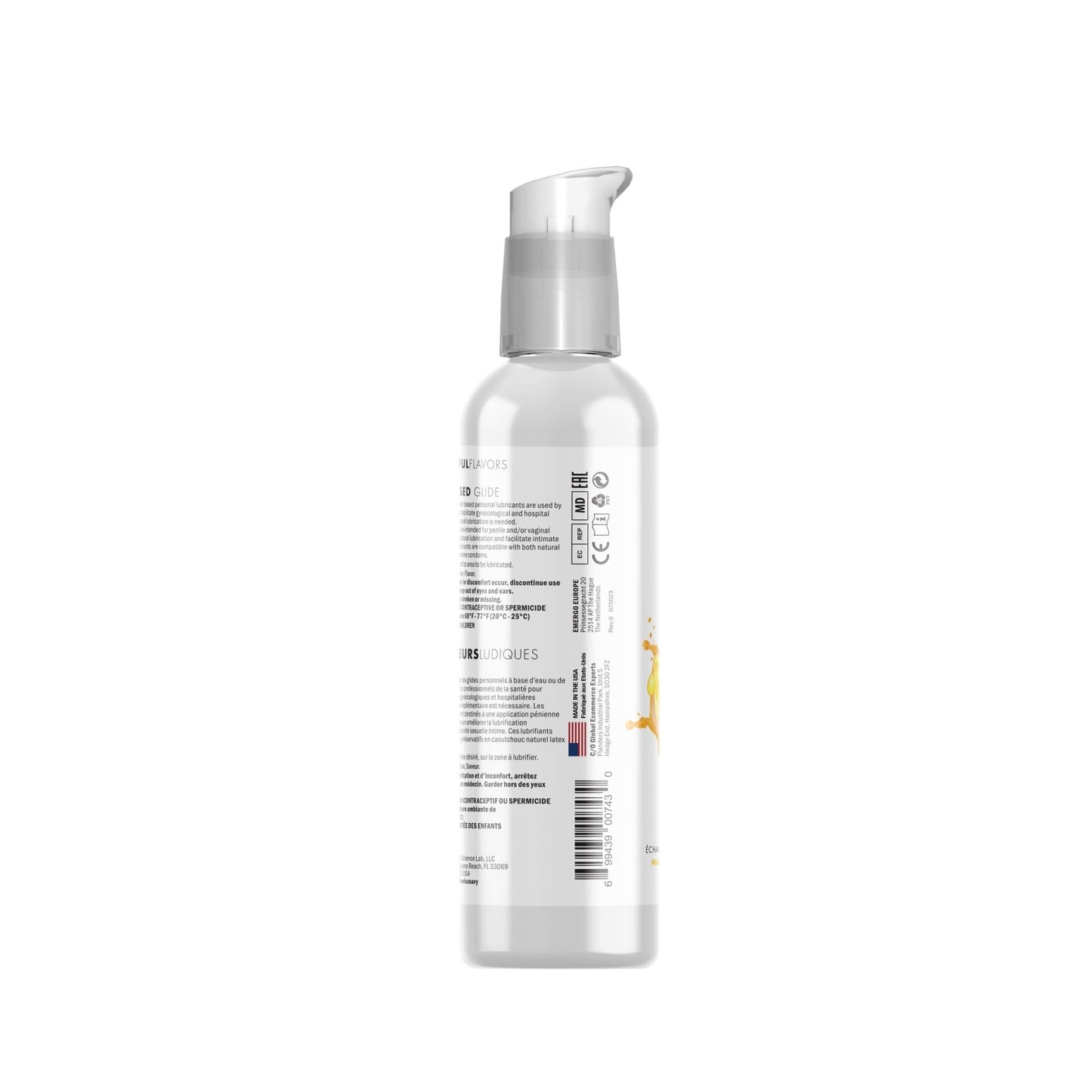 3-4 in 1 Lubricant with Mango Flavor - 4 fl oz / 118 ml-3