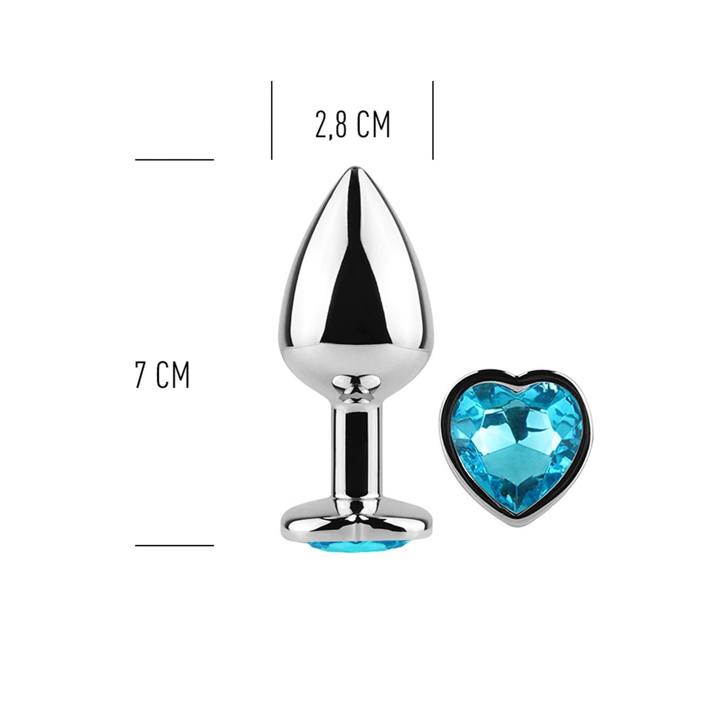 4-BLUE HEART METAL BUTT PLUG-4