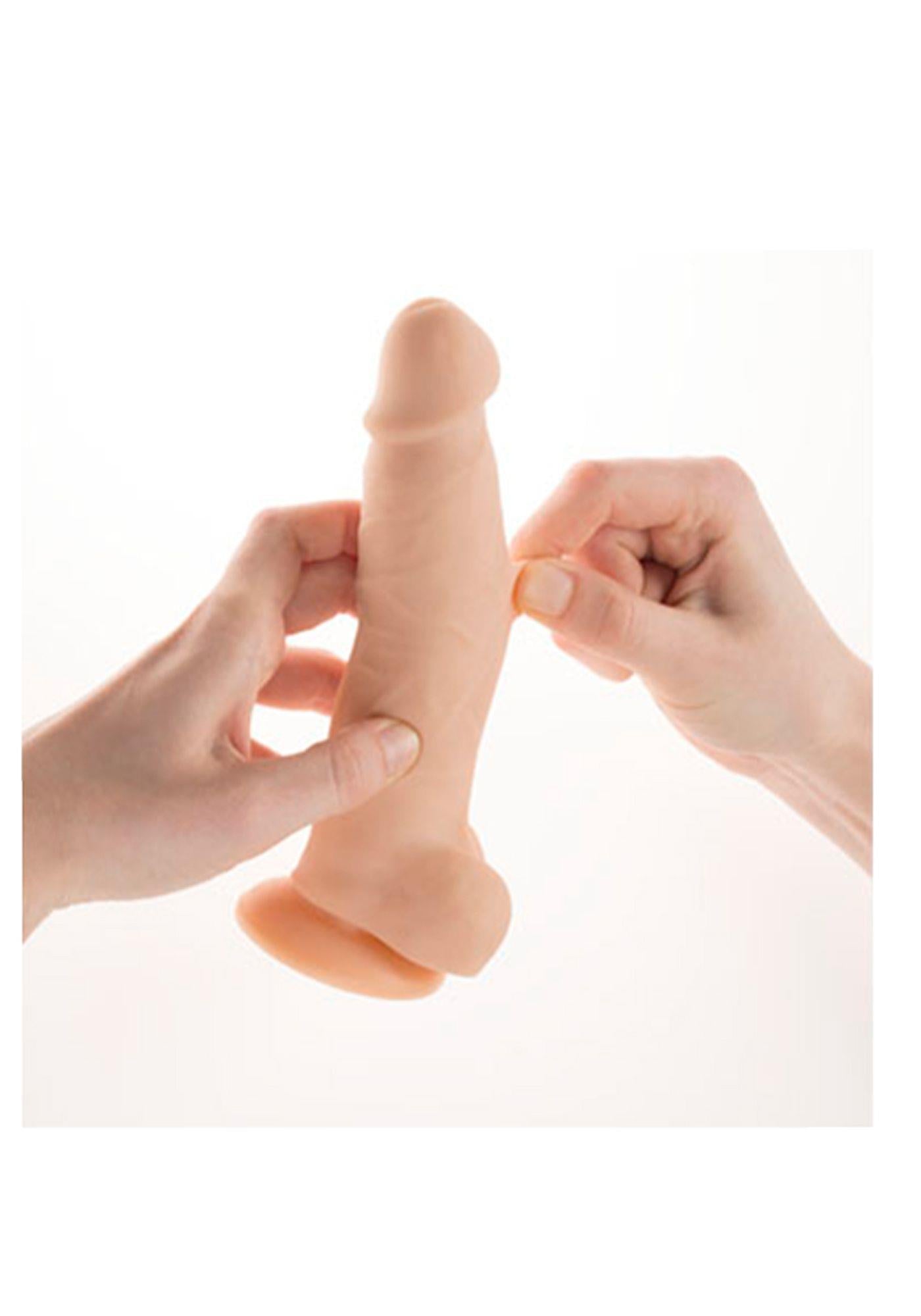 3-Członek penis dildo żyły jądra przyssawka sex 18cm-3