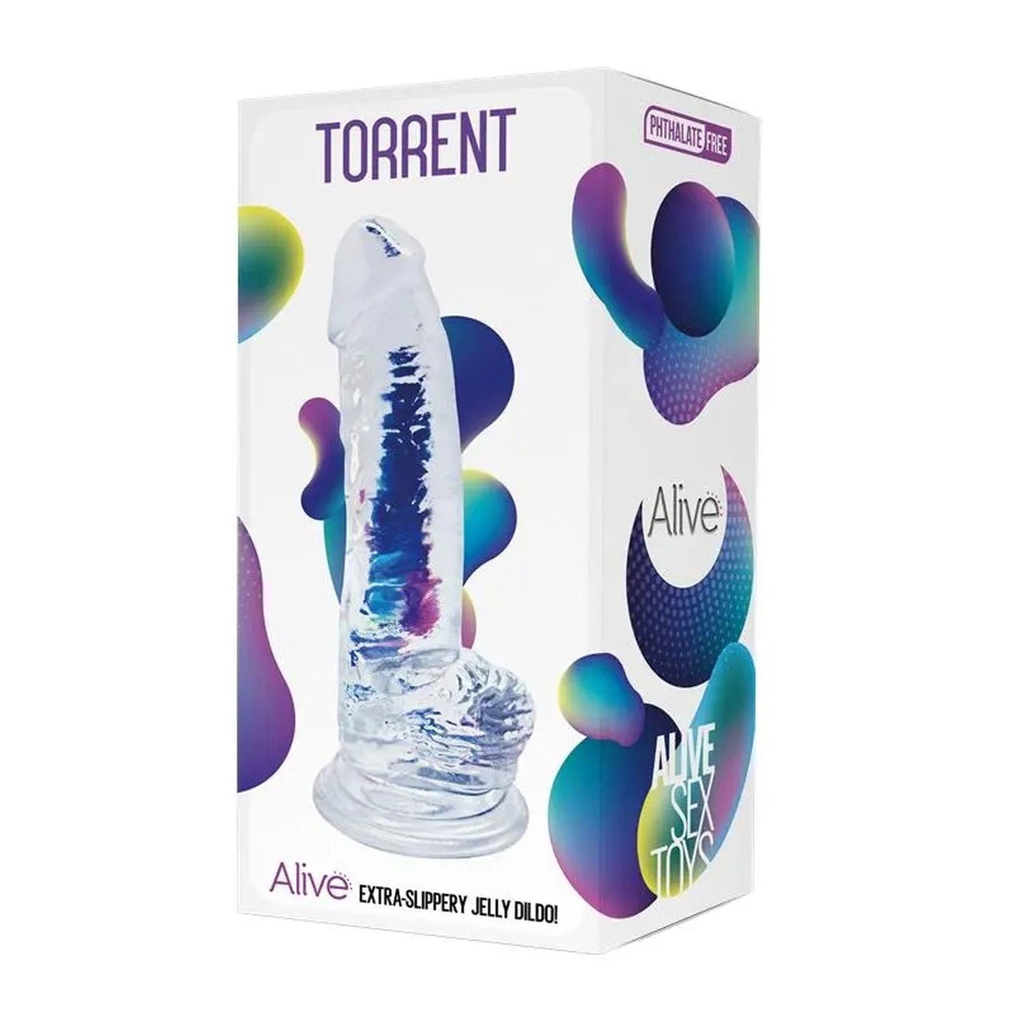 2-Przezroczyste silikonowe żylaste dildo 20,6 cm-2