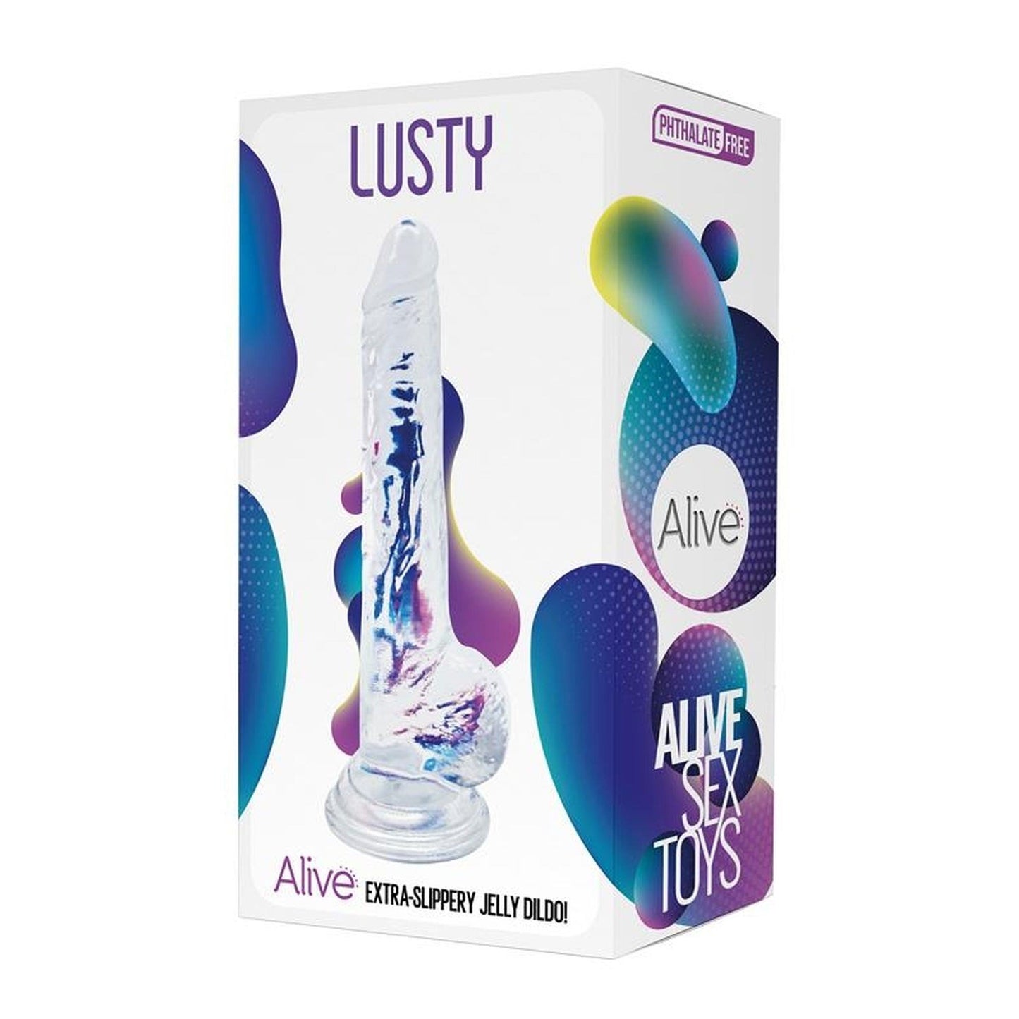 2-Elastyczne wyżyłowane przezroczyste miękkie dildo-2
