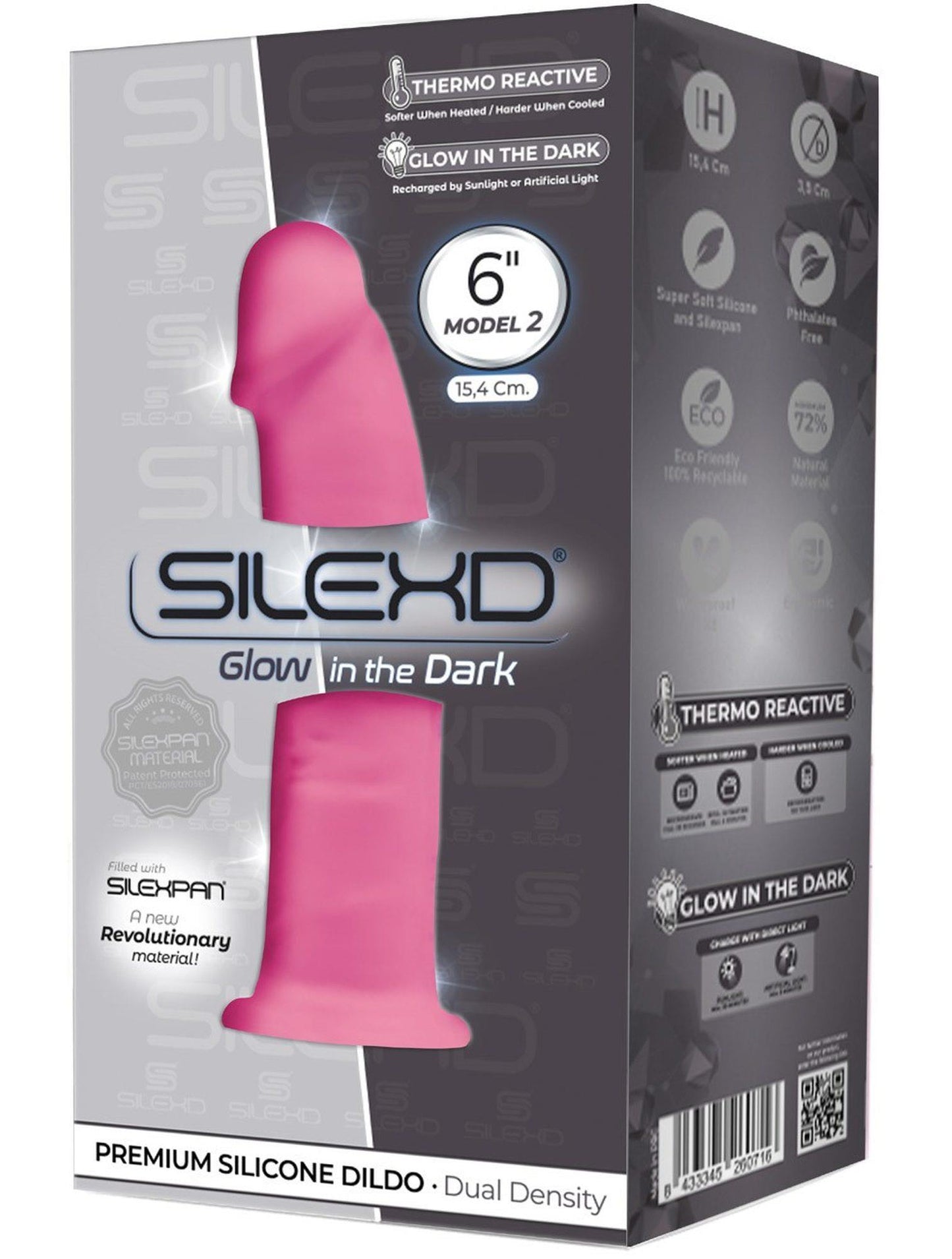 3-Model 2 6"" Pink Box Glow in the Dark-3