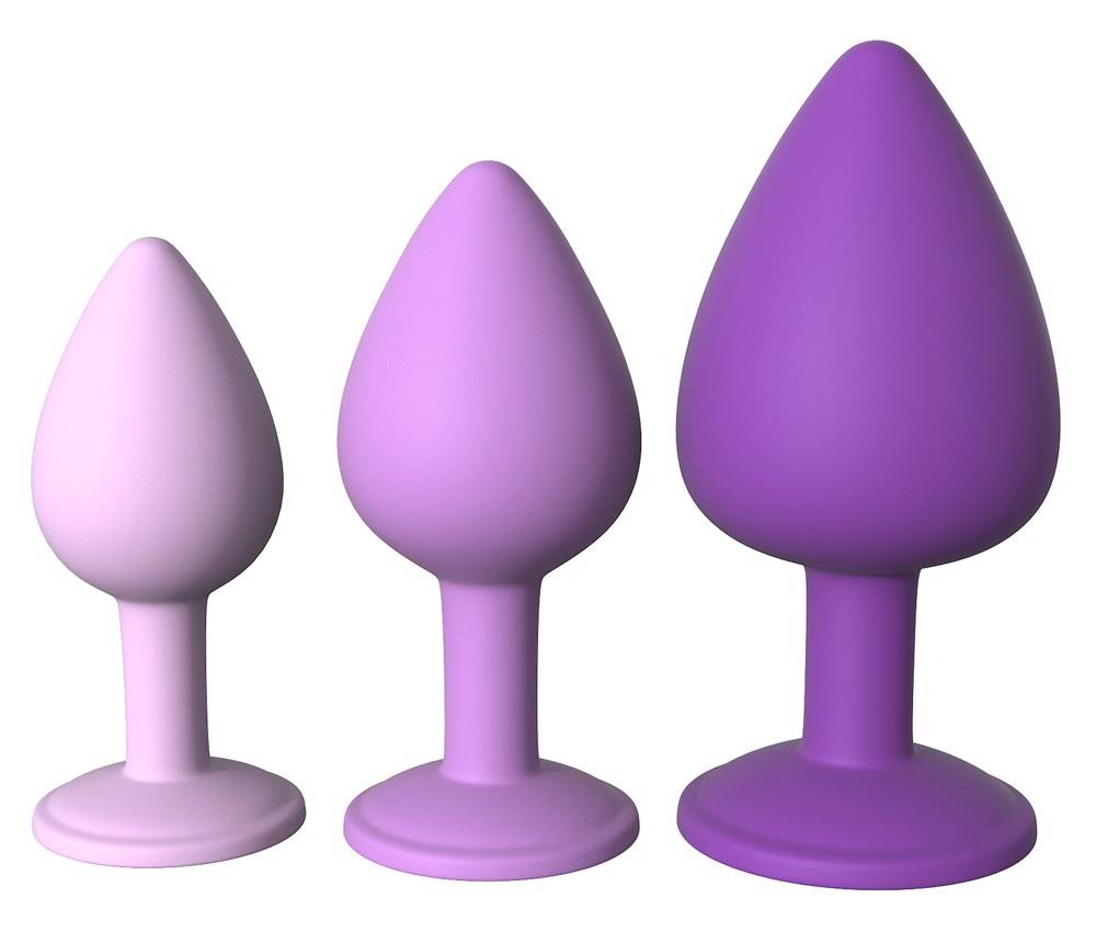 9-Zestaw wtyczek analnych korki z brylantami plug-9
