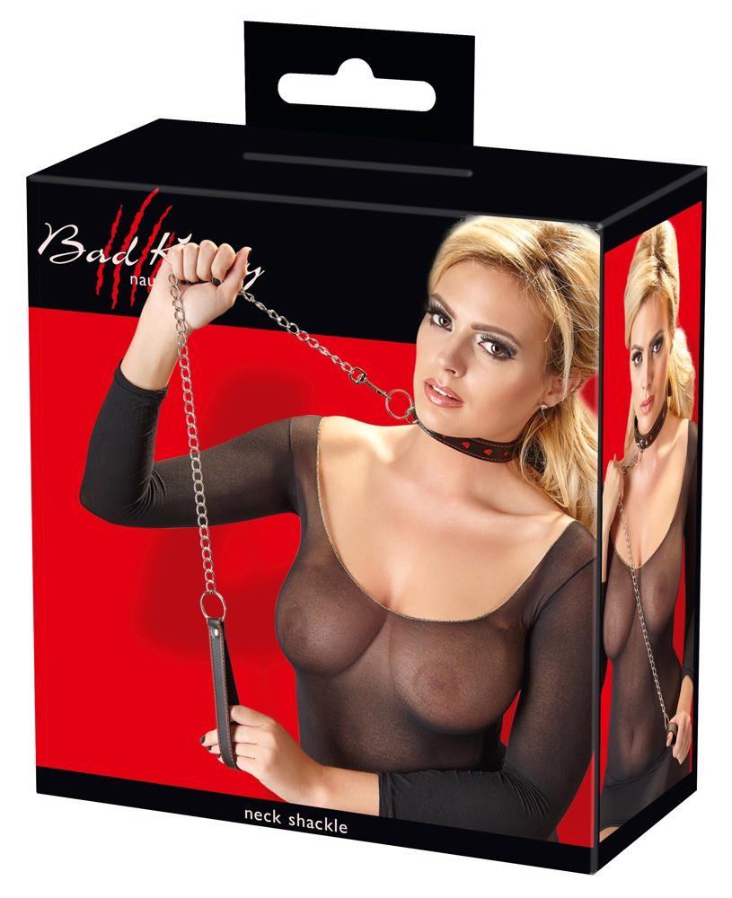 8-Smycz metalowa z obrożą kobieca bondage bdsm sex-8